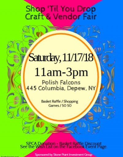 Shop 'til You Drop Craft & Vendor Fair — Nov 17, 2018