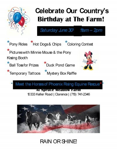 Celebrate our Country's Birthday at the Farm !