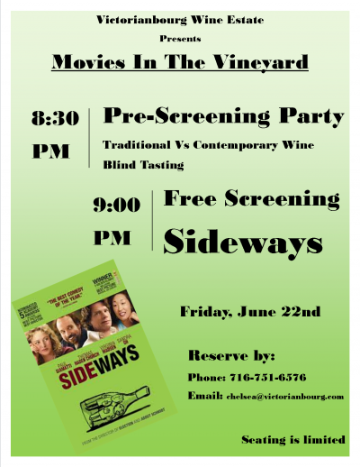 Movies in the Vineyard: Sideways