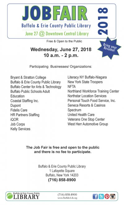 Job Fair at Buffalo & Erie County Public Library — Jun 27, 2018