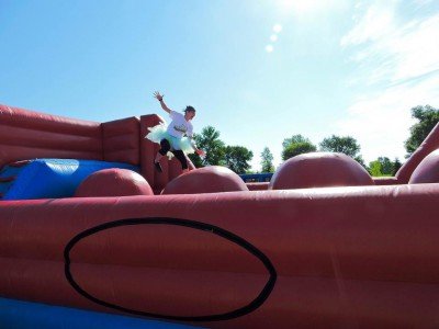 The Great Inflatable Race Buffalo