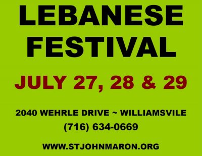 20th Annual Lebanese Festival — Jul 27, 2018