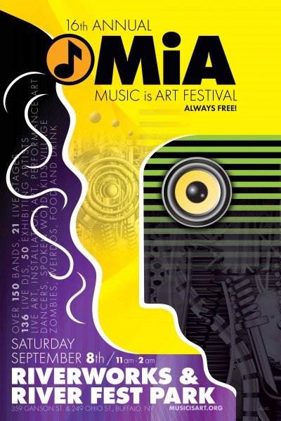 Music is Art 2018 at Buffalo Riverworks — Sep 8, 2018