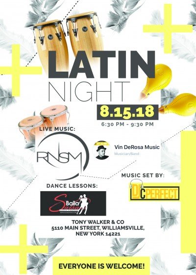 Latin Night w/RNSM @Tony Walker Plaza at Tony Walker & Co — Aug 15, 2018