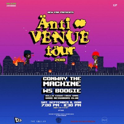 Anti-Venue Tour — Sep 8, 2018