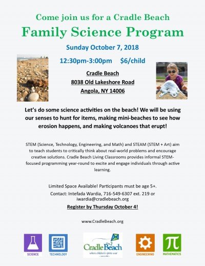 Cradle Beach Family Science Program: Beach Science! — Oct 7, 2018