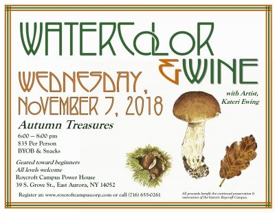 Watercolor and Wine: Autumn Treasures — Dec 5, 2018