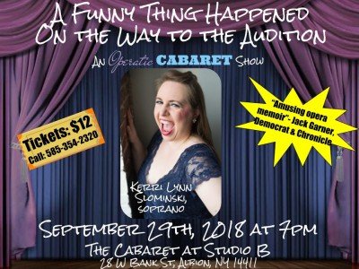 A Funny Thing Happened On The Way To The Audition — Sep 29, 2018