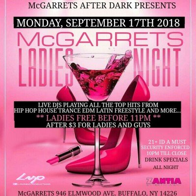 McGarretts Ladies Night at McGarret's — Sep 17, 2018
