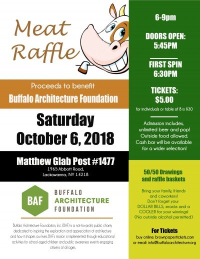 Buffalo Architecture Foundation Meat Raffle — Oct 6, 2018