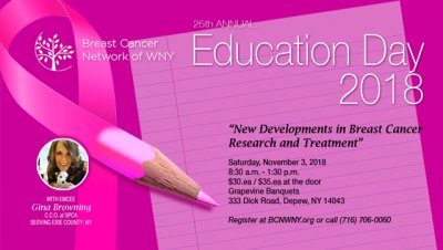 Education Day 2018:  A Breast Cancer Survivor's Guide to Wellness — Nov 3, 2018