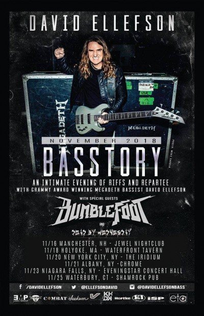 David Ellefson of Megadeth, Bumblefoot (ex Guns N' Roses), & DBW — Nov 23, 2018