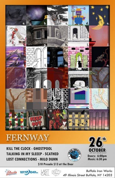 Fernway // Kill the Clock // Ghostpool at Buffalo Iron Works at Buffalo Iron Works — Oct 26, 2018