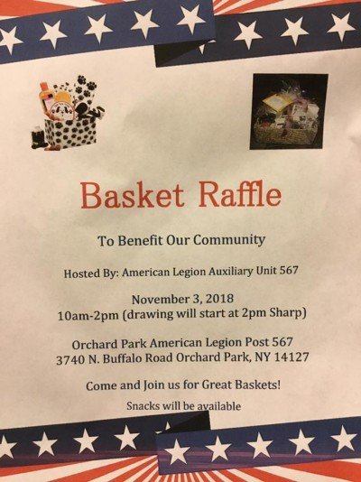 Fall Basket Raffle — Nov 3, 2018