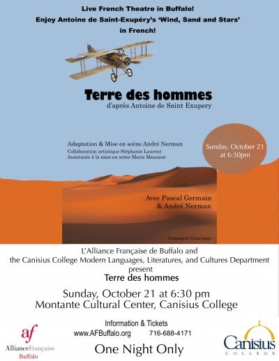 French Theatre: Terre des hommes by Antoine de Saint Exupery