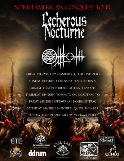 Lecherous Nocturne & Olkoth (Brad Parris of NILE)