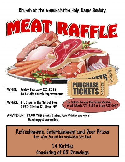 Annunciation Holy Name to host Meat Raffle