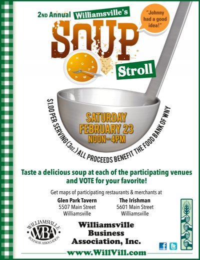 Williamsville Soup Stroll at Gateway-Longview - Williamsville — Feb 23, 2019