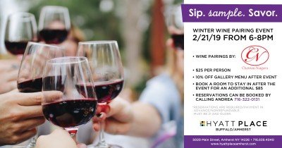 Wine Pairing Event at Hyatt Place Buffalo Amherst — Feb 21, 2019