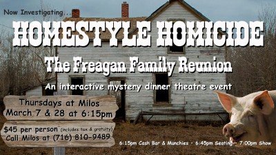 Homestyle Homicide - Mystery Dinner Theatre — Mar 7, 2019