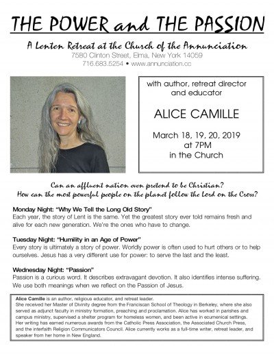 Award-winning writer to offer Lenten retreat at Annunciation Church in Elma — Mar 18, 2019