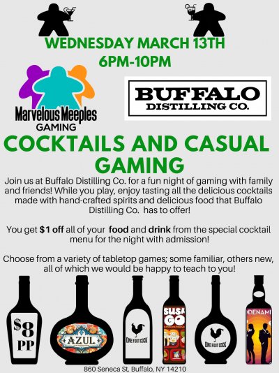 Cocktails and Casual Gaming — Mar 13, 2019