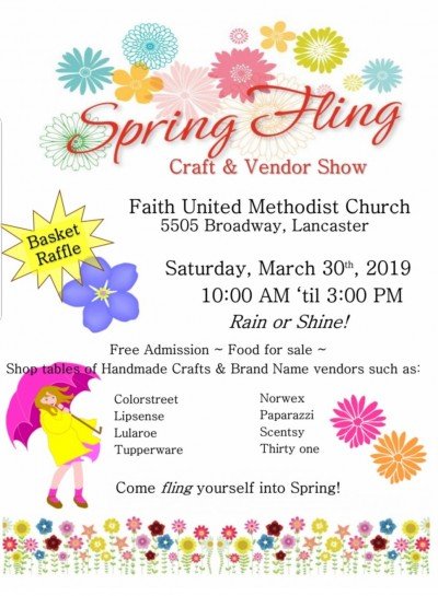 Spring Fling Vendor and Craft Show — Mar 30, 2019
