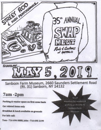 Rods & Customs Street Rod & High Performance Swap Meet — May 5, 2019