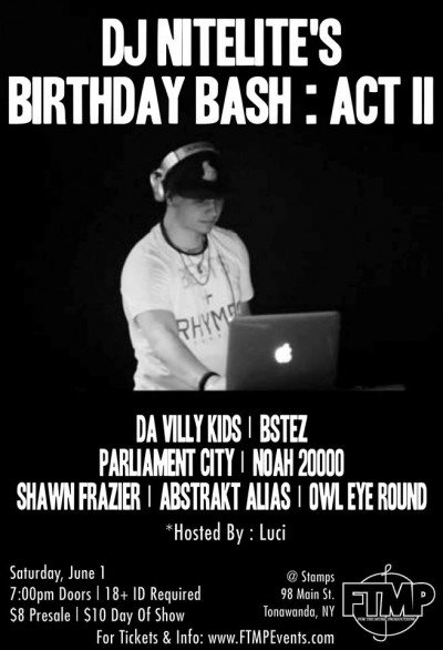 DJ Nitelite's Bday Bash Act II — Jun 1, 2019