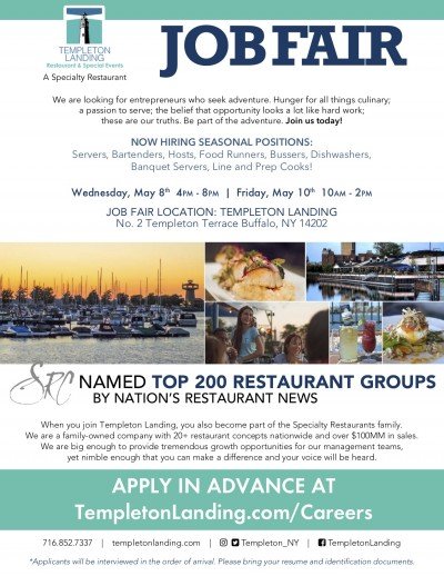 Templeton Landing Job Fair at Templeton Landing Restaurant — May 10, 2019