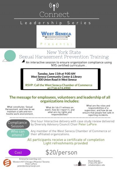 West Seneca Chamber Sexual Harassment Prevention Training session — Jun 11, 2019
