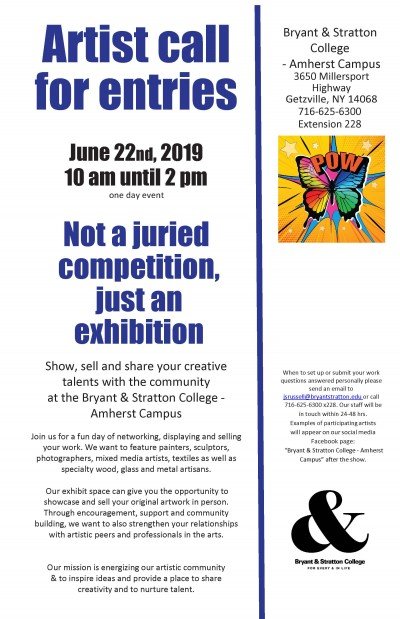 Call for Artist Not a juried competition, just an exhibition — Jun 22, 2019