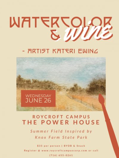 Watercolor and Wine: Summer Fields