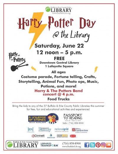 Harry Potter Day @ the Library at Central Library — Jun 22, 2019