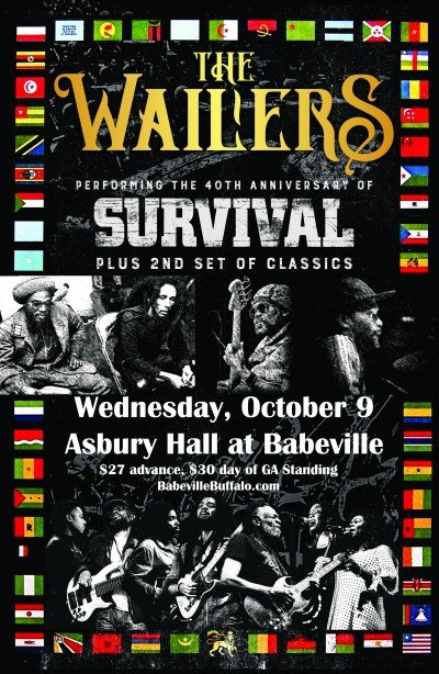The Wailers at Asbury Hall — Oct 9, 2019