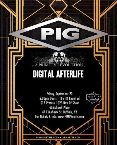 PIG (legendary ex-KMFDM Alumni) in Buffalo, NY