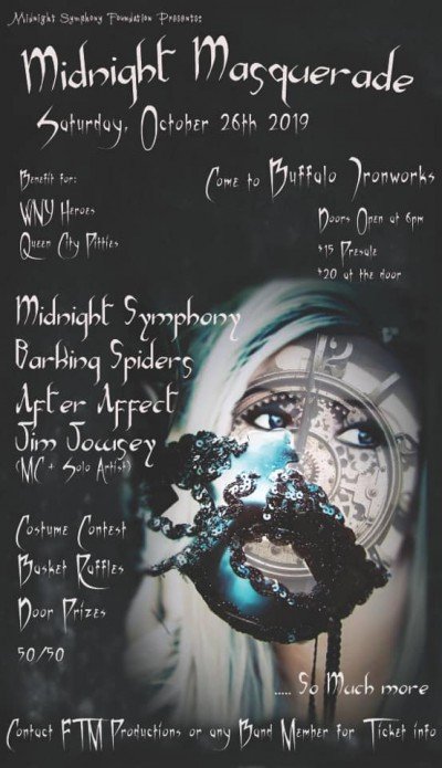 Midnight Symphony's  Midnight Masquerade at Buffalo Iron Works — Oct 26, 2019