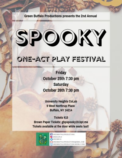 Spooky One-Act Play Festival — Oct 25, 2019