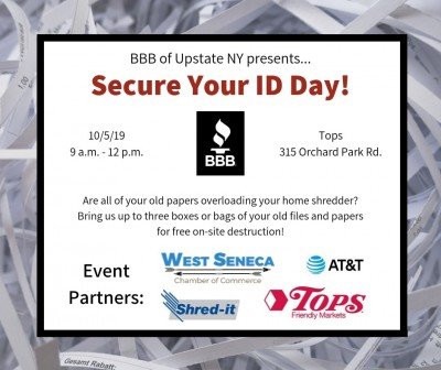 Free shredding event — Oct 5, 2019