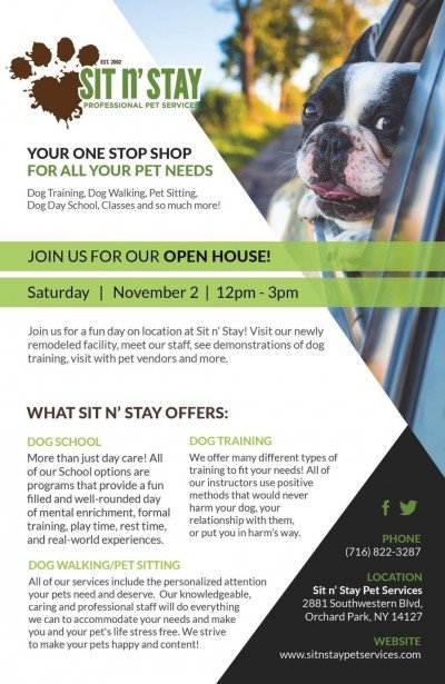 Sit n' Stay Pet Services Open House