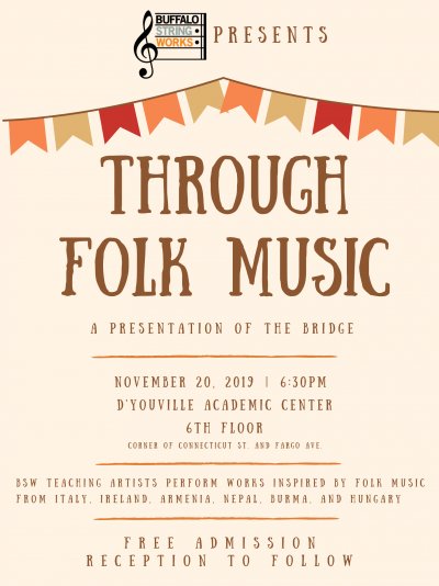 Through Folk Music: The Bridge Series from Buffalo String Works — Nov 20, 2019