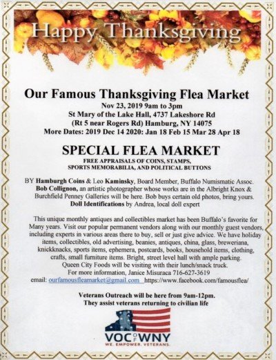 Our Famous Thanksgiving  Flea Market