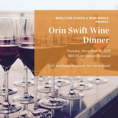 Orin Swift Wine Dinner — Nov 14, 2019
