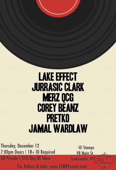 Lake Effect / Jurassic Clark / Merz_Qcg / Corey Beanz / & more