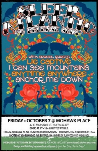 SLEEP ATLANTIC CD Release at 47 East Mohawk Street Buffalo NY — Oct 7, 2011