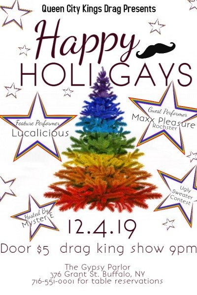 Queen City Kings Drag presents Happy Holi-Gays!