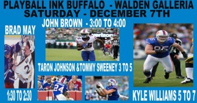 Buffalo football and hockey stars to sign at Playball Ink