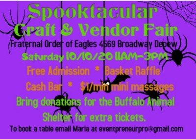 Spooktacular Craft & Vendor Fair — Oct 10, 2020