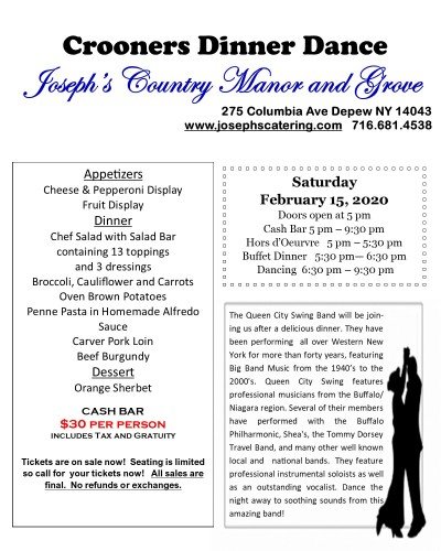 Crooner's Dinner Dance