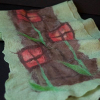 Nuno-Felted Dard Hunter Scarf